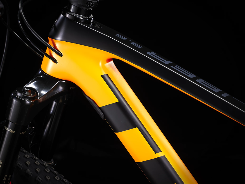 Trek Procaliber 9.6 29 Hardtail Mountain Bike 2023 in Satin Marigold Deep Smoke-3